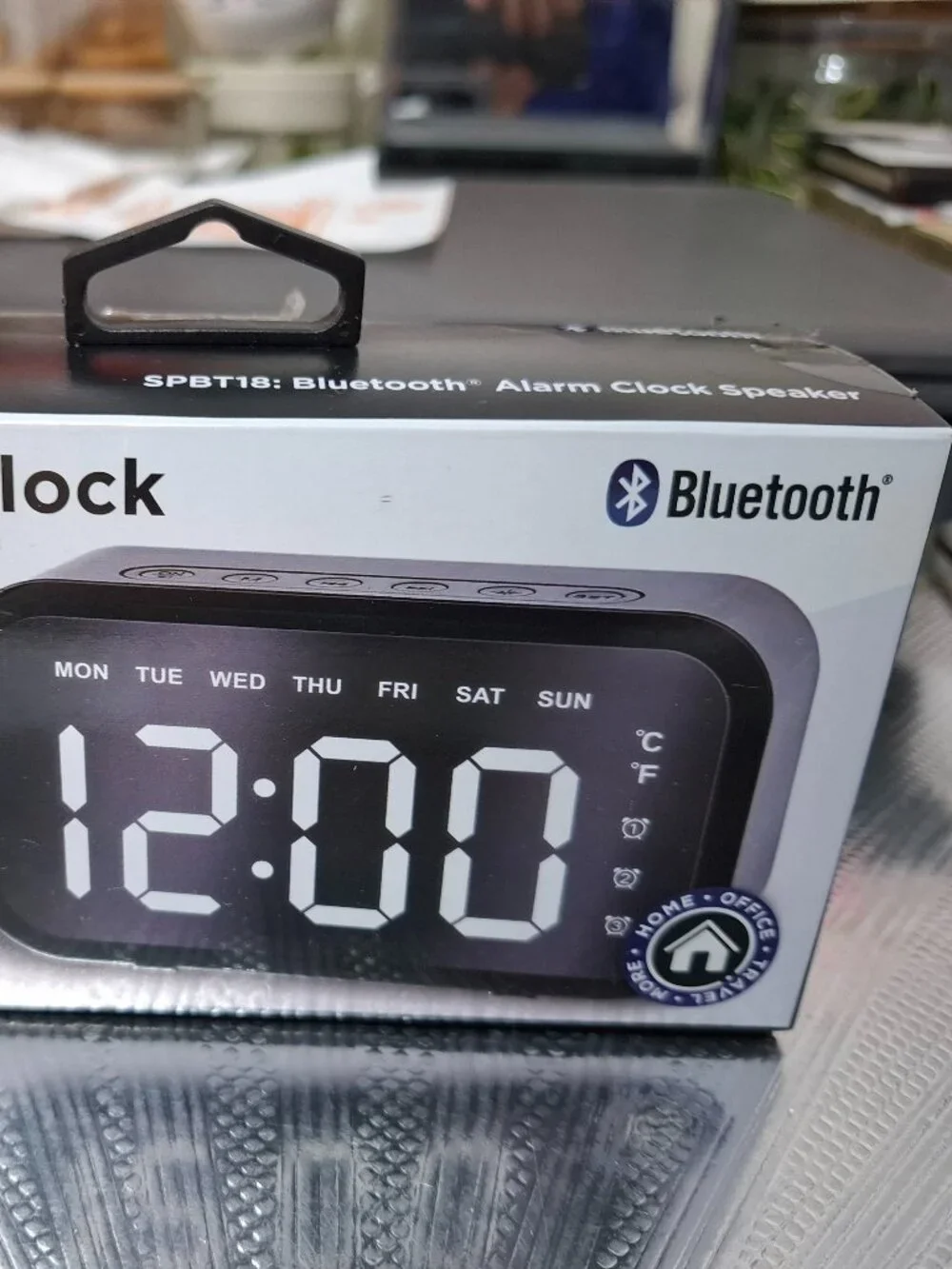 BLUETOOK Alarm Clock Speaker Radio BIG LETTERS
